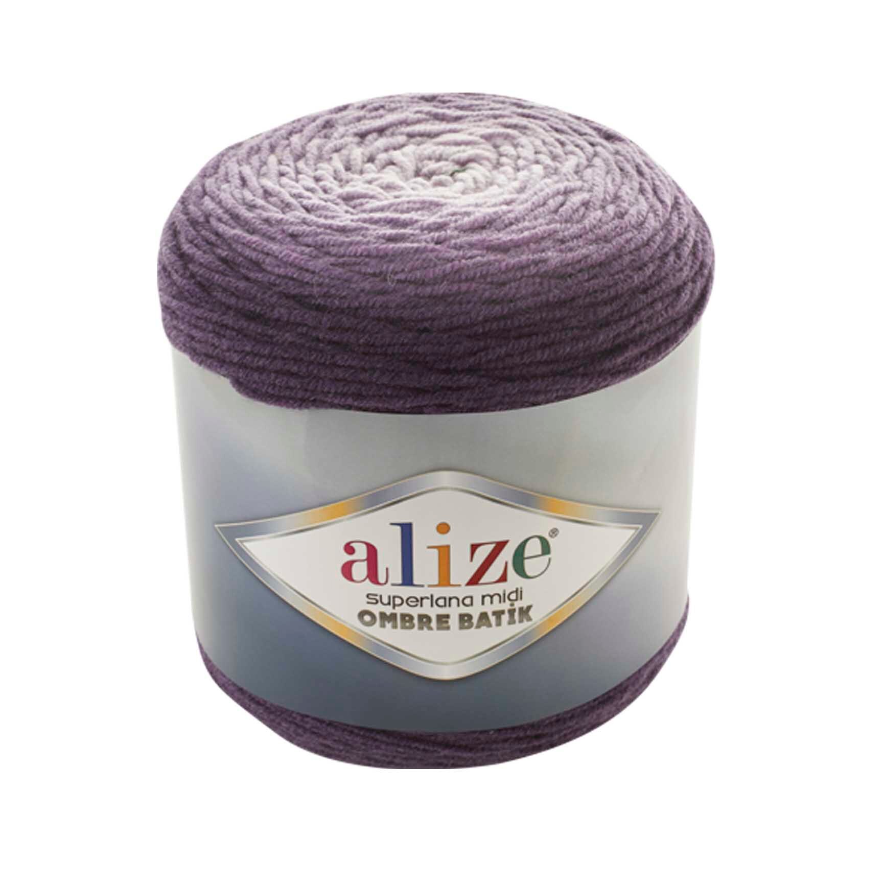 Alize Superlana Mıdı Ombre Batik Hilo para tejer a mano 300 gramos 510 metros, Hilo, Lana, Acrílico, Temporada otoño / invierno, ganchillo, ropa, cárdigan, blusa, , hobby, tejido, tienda de, Palmie, Turquía,: 7270