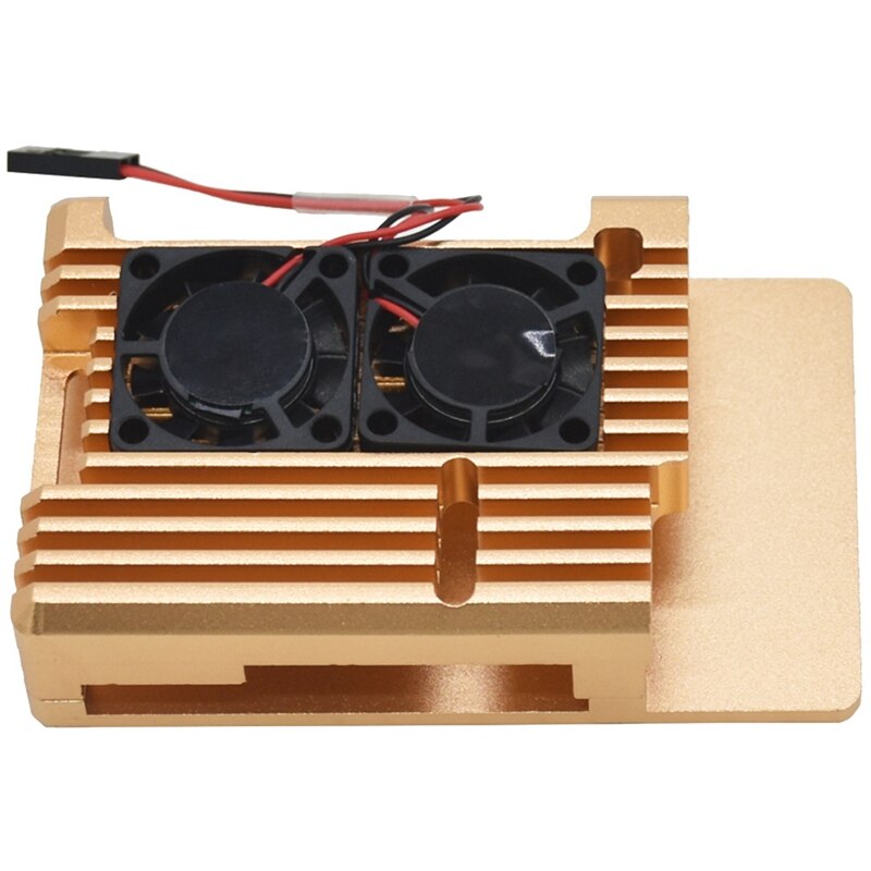 For Raspberry Pi 3 Model B+ Cooling Shell Metal Alloy Aluminum Case Radiator Fan