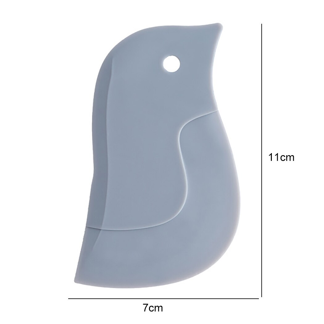 1pcs Cute Penguin Style Soft Scraper Kitchen Multi-functional Scraper Oil Scraper Tools 3 Colors