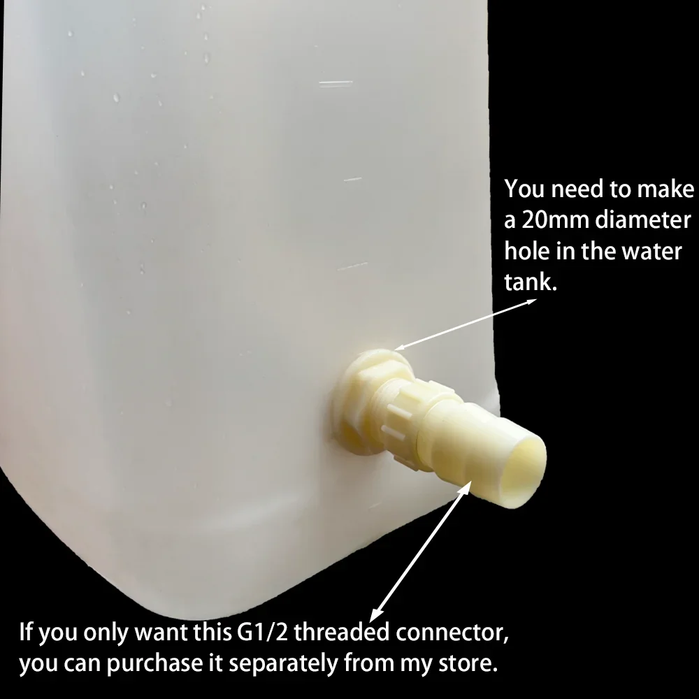 2Pcs Water Tank Hose Connector G1/2 inch DN15 Thread Outlet Plastic Poultry Pet Farming Pagoda Joint Coupling Irrigation