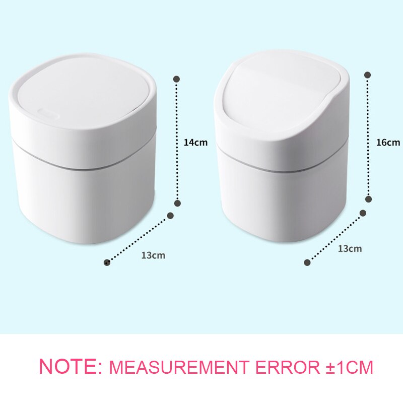 mini trash can bin dump desktop garbage plastic bucket table Food residue processor Household goodsbedroom office accessories