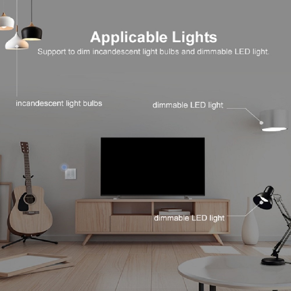 Sonoff D1/RM433 Smart Dimmer WiFi Switch 433Mhz RF/APP/Voice Remote Control Adjust Light Brightness Works with Google Home Alexa