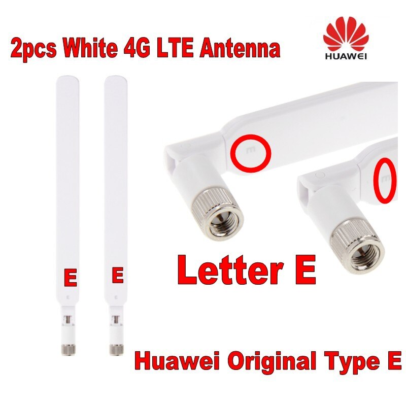 Original für huawei Genuines 2 PCS B593 5dBi SMA Männlichen 4G Antenne für 4G LTE Router B593 E5186 b315 B310 Weiß farbe TYP E