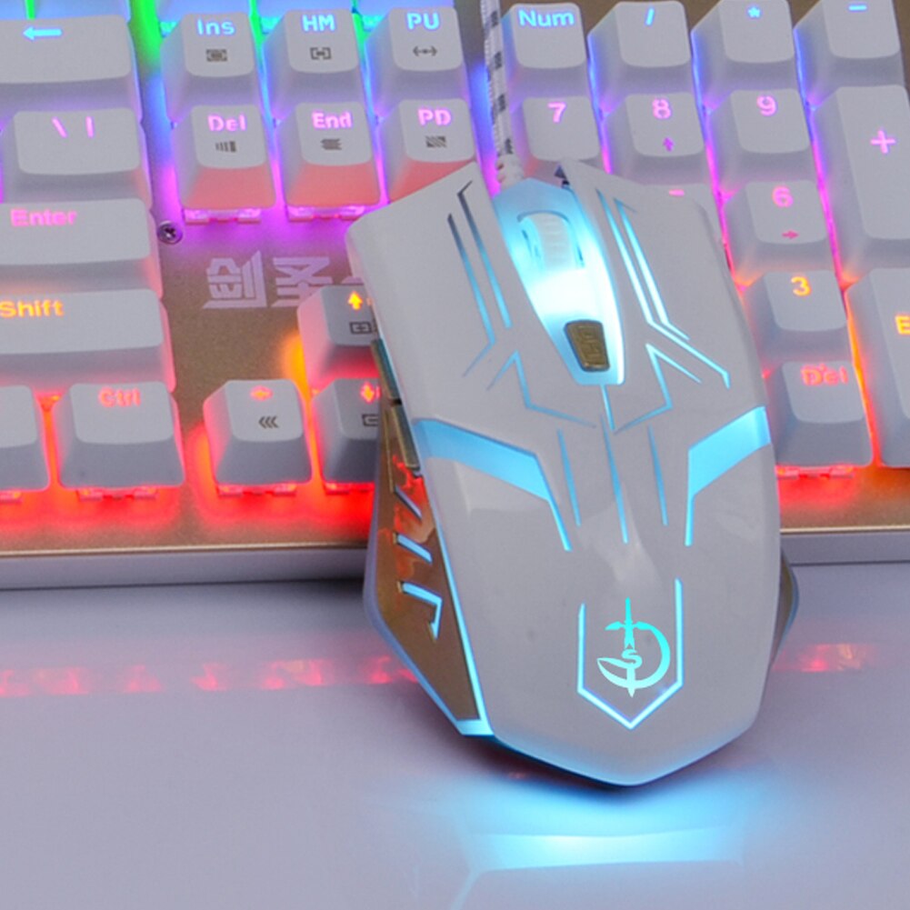 G300 Gaming Mouse Set USB Wired 3200 DPI Adjustable Backlight Optical Mice Household Computer Accessories for PC