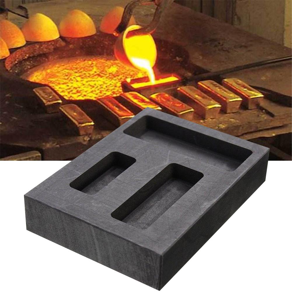 Grote Graphite Casting Baarvorm Voor Goud Zilver Koper Smelten Casting Raffinage Schroot Bar Smeltkroes Tool Onderdelen