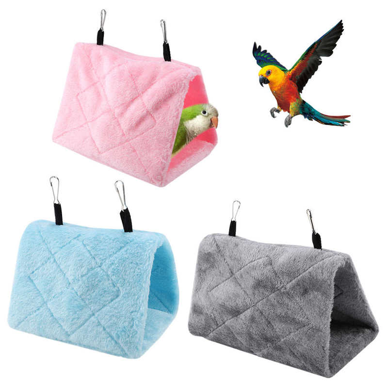 Hamster hangend huis zachte pluche hangmat hangende kooi tent voor vogels papegaai winter warm bed huisdier speelgoed huisdier cavia eekhoorn