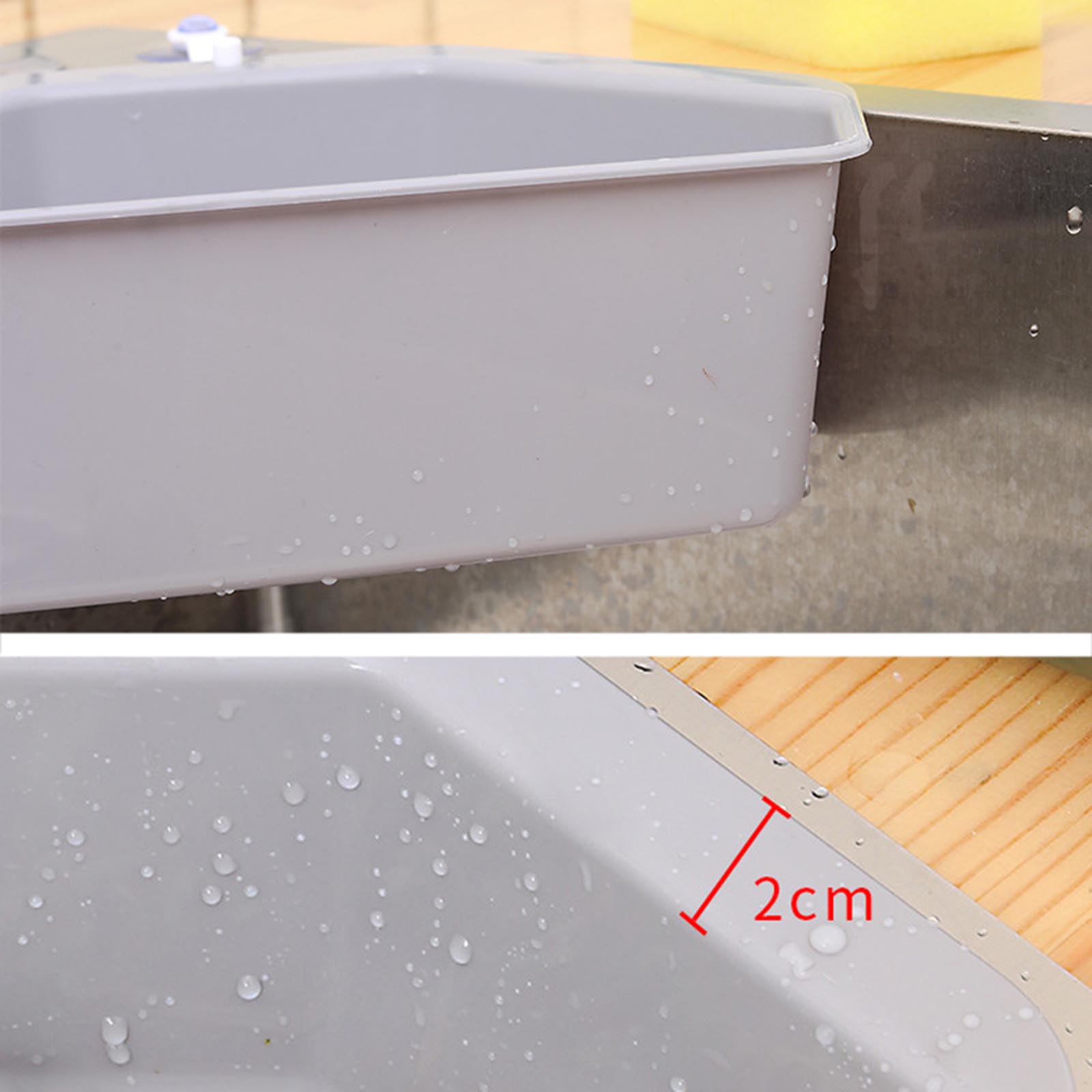Triangular Corner Sink Drain Rack Shelf Basket Food Strainer Vegetable Fruit Drainer Sponge Holder Kitchen Filter K888