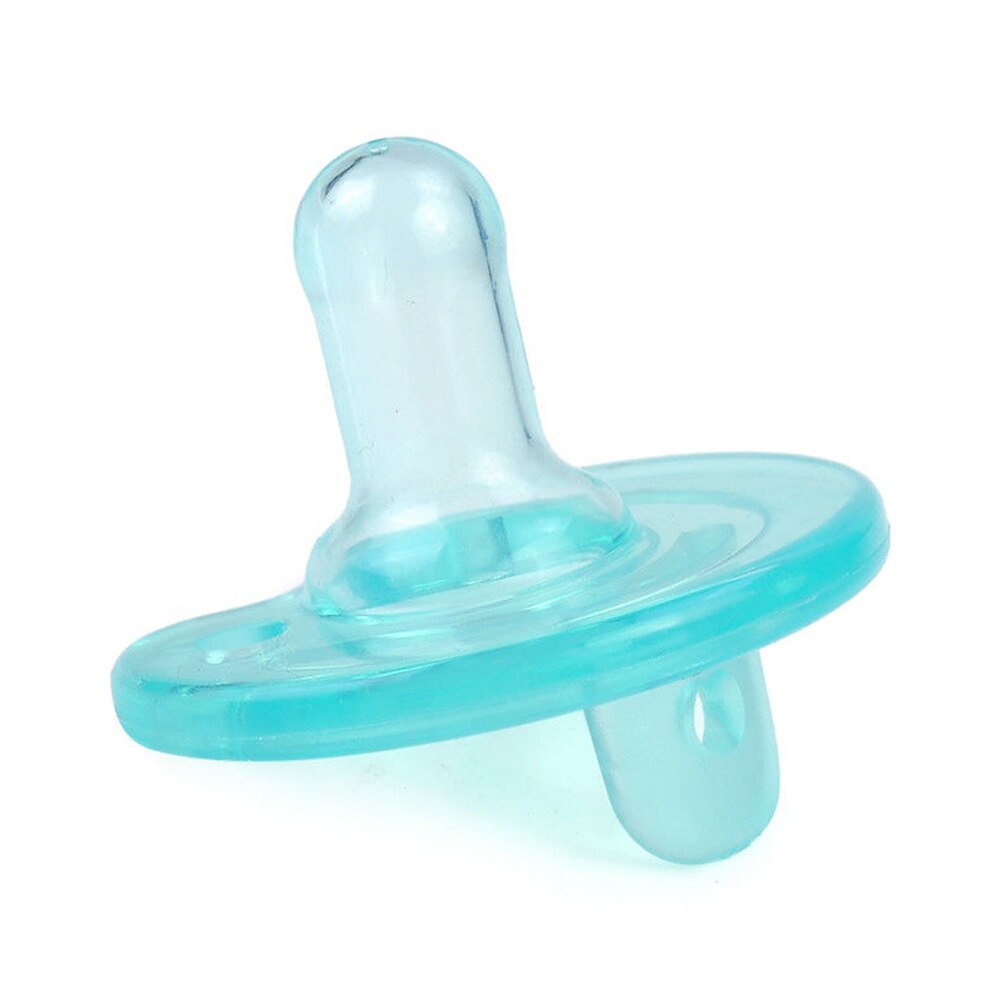 Chupete de silicona suave para bebés recién nacidos, chupete redondo de ortodoncia, chupete de silicona, Pulgar, Boca de juego: green
