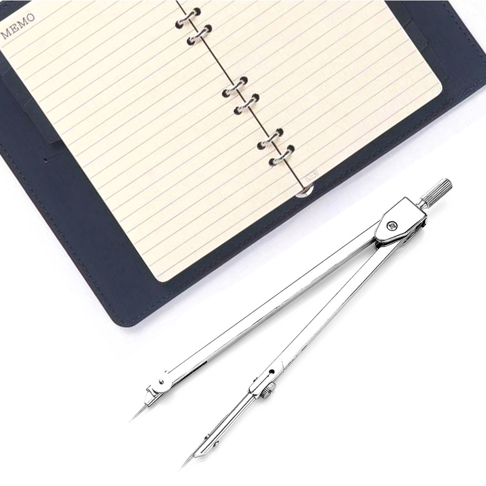 5 PCS Portable Math Geometry Drawing Compasses Set with Pin And Lead Accessory Lead Refills Storage Box for Students Teachers