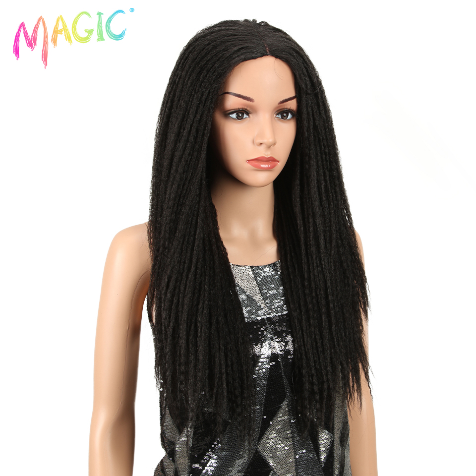 Magic Hair-Peluca de cabello sintético para mujer negra, cabellera artificial de 26 pulgadas con trenzas de ganchillo, estilo Dread Jumbo, pelo largo