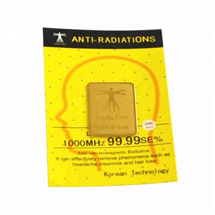 Korean Techology Lower Radiation 24k Gold Plating Mobile Phone Protection Sticker