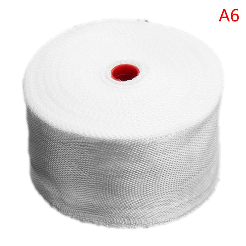 1 Roll White Fiberglass Cloth Tape High-strength Glass Fiber Fibrous Belt Resistant High Temperature 9 Sizes Home Supplies: A6