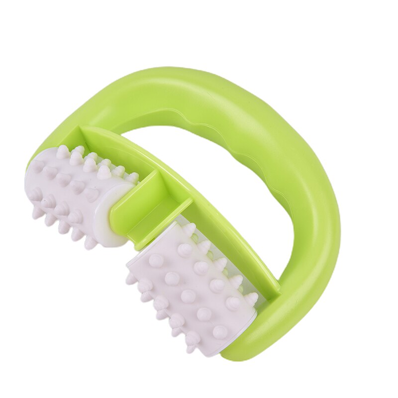 D-type roller vetcontrole roller massager cellulitis benen buik nek billen snel anti-cellulitis facelift gereedschap: Groente