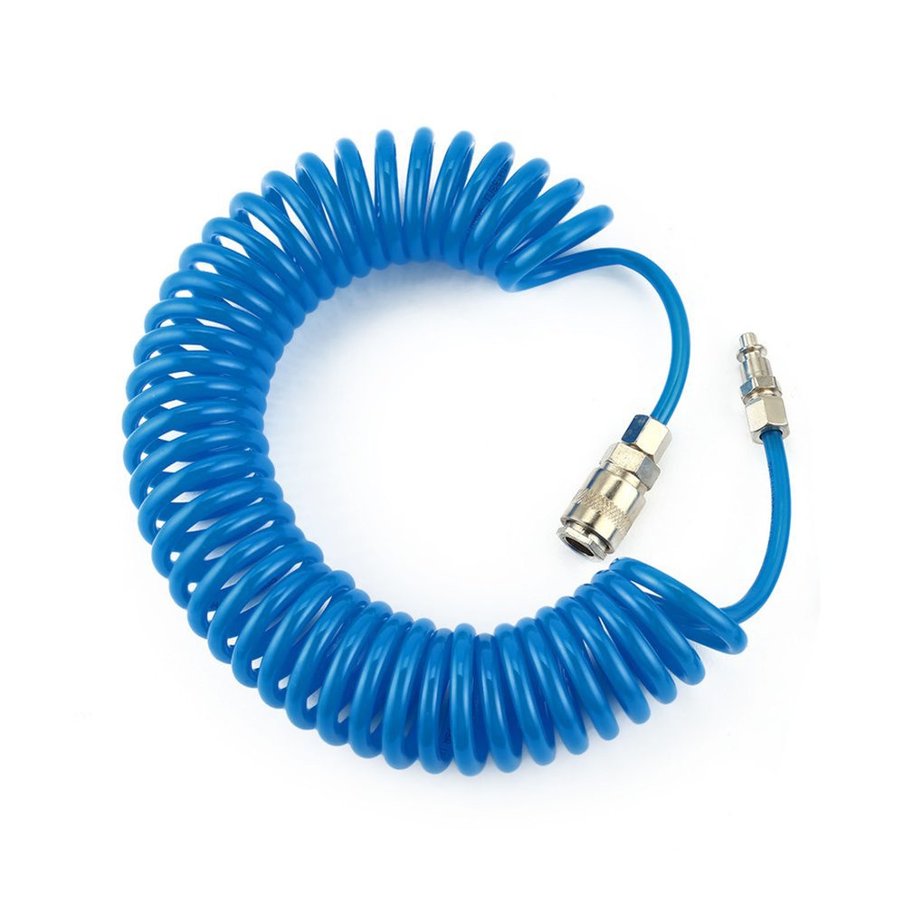 Car Air Duster Spray Gun with 5m Coiled Hose Truck Dust Blower Clean Nozzle Blow Spray Tool Kit Spray Gun Cleaning Inflatable