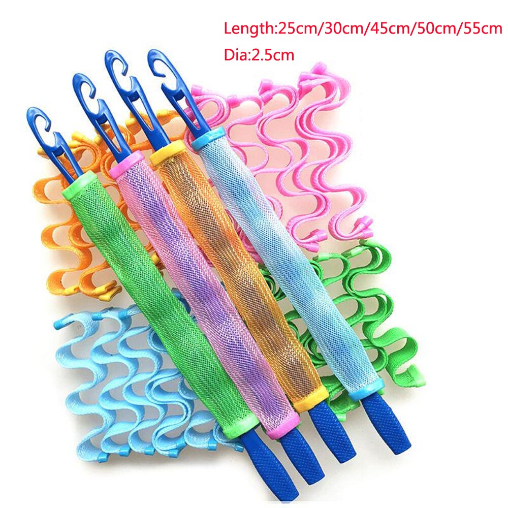 12 Stuks Magic Hair Curler Geen Schade Aan Haar Diy Golf Krul Rollers Draagbare Kapsel Sticks 30Cm Duurzaam Curling hair Styling Tools