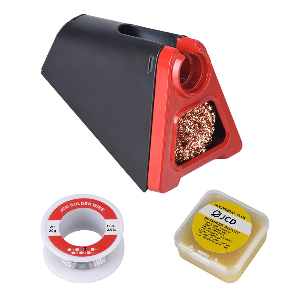Jcd 820 Aluminiumlegering Elektrische Soldeerbout Standhouder Met Lassen Schoonmaken Koperen Bal Soldeer Rma Flux: Paars