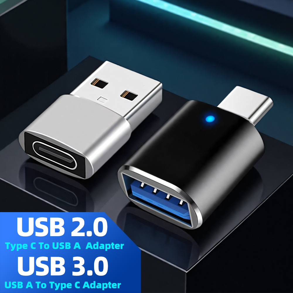 1/2PCS USB 3.0 To Type C OTG Charger Adapter Connector Type-C to USB Male To Type-c Adapt Converter for PC MacBook Car USB ipad