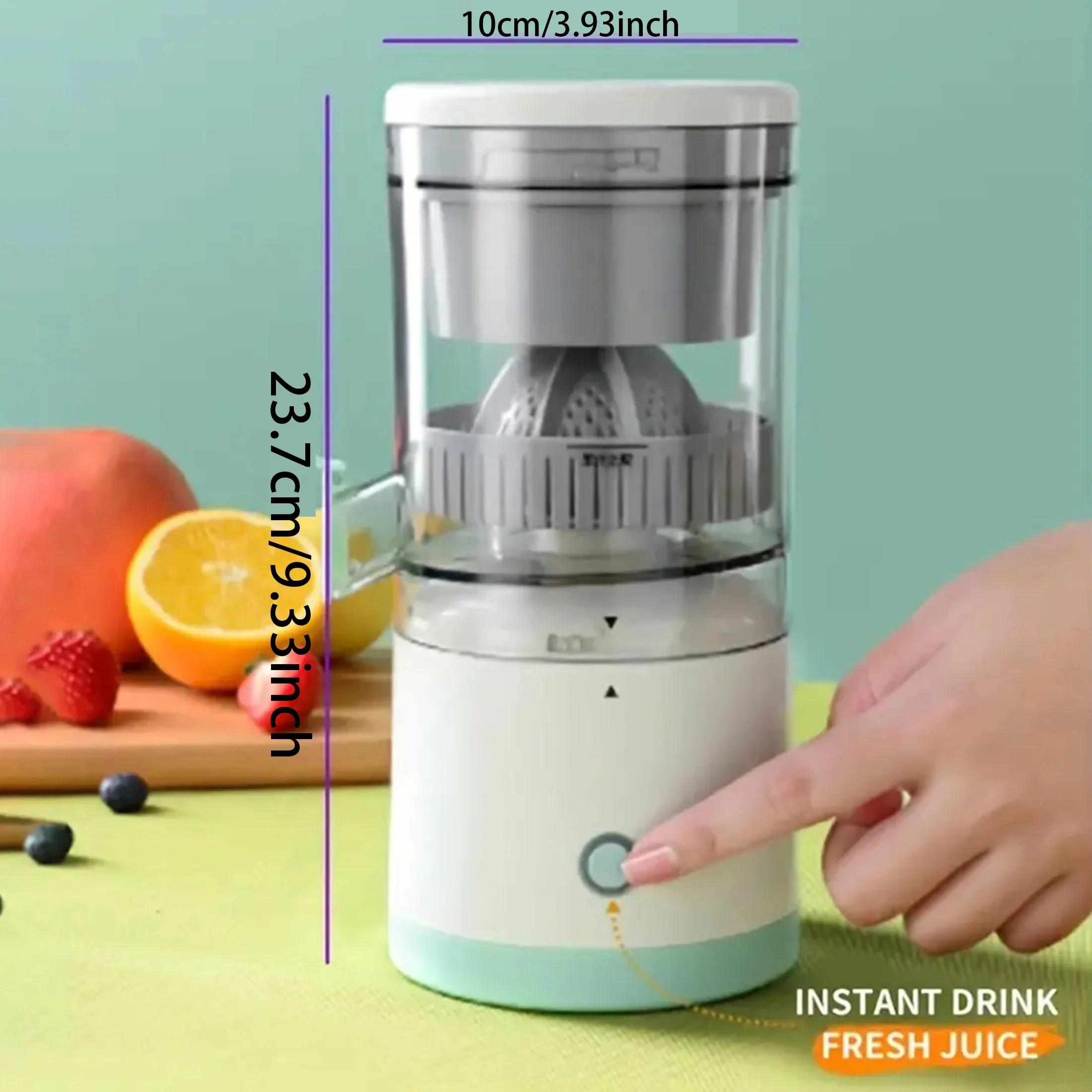 Automatisk apelsinjuicer - bärbar, usb-laddad, effektiv juicepressning för hemmabruk, hemmajuicestation