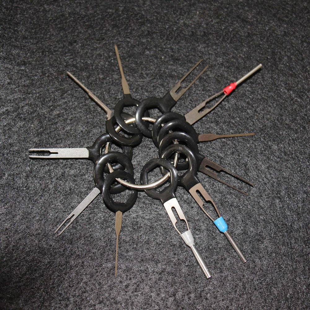 11 Stks/set Automotive Terminal Removal Tools Auto Elektrische Bedrading Crimp Connector Pin Extractor Kit