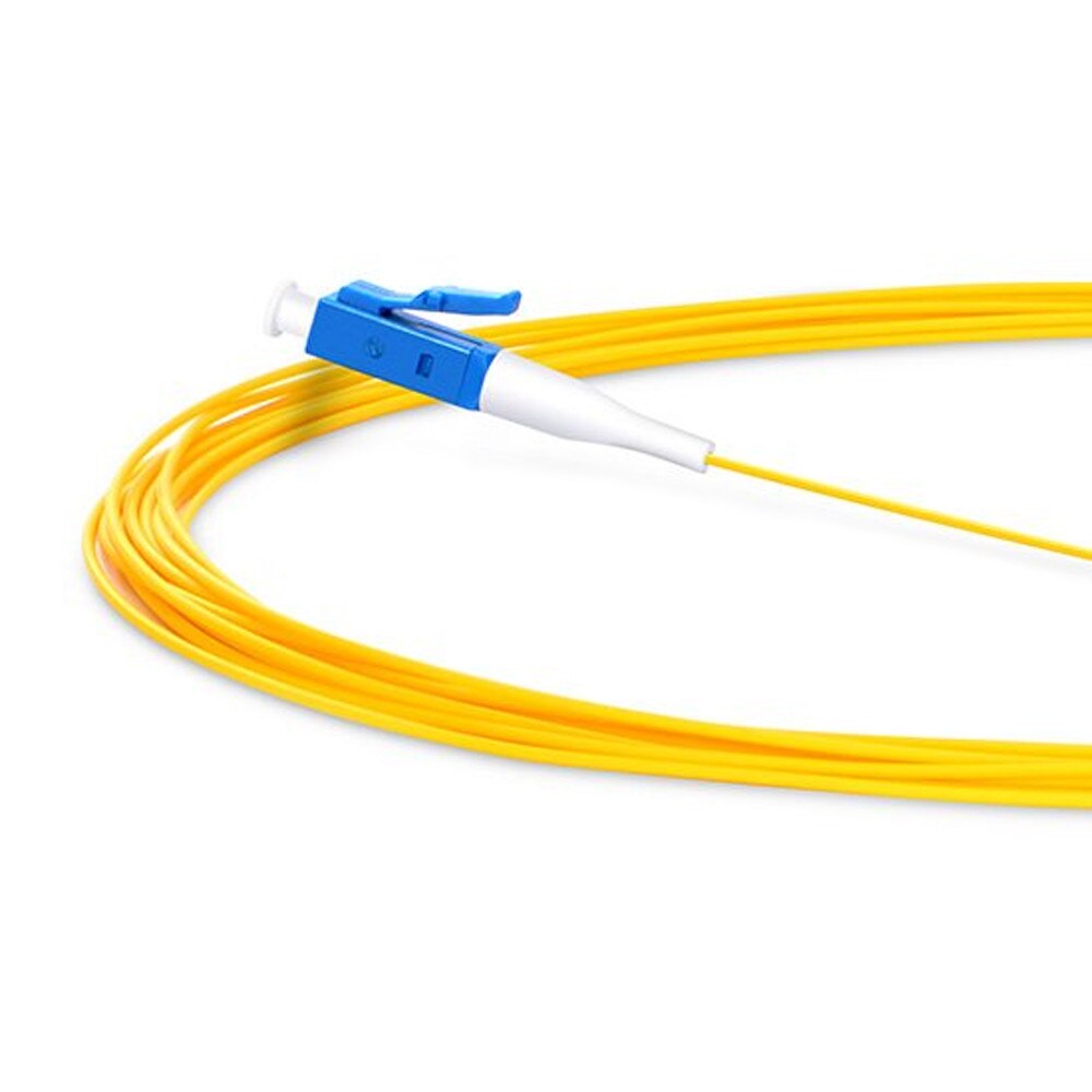 50PCS/lot LC/UPC fiber pigtail Simplex 9/125 Single Mode G657A1 G652D Fiber Optic Pigtail