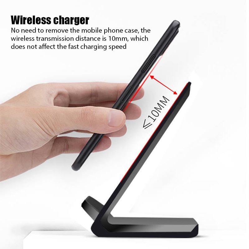 Wireless Charger Stand Phone Holder Induction Charger iPhone 12 Pro Qi Fast Charging Dock Station for Apple iPhone 11 8 XS X XR