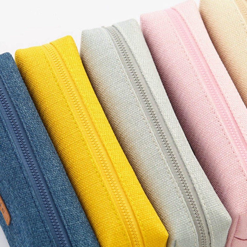 Eenvoudige Effen Etui Student Potlood Gevallen Voor Meisje Potlood Tas Schoolbenodigdheden Briefpapier