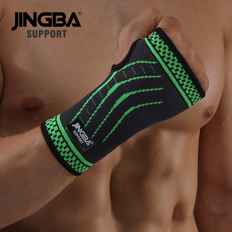 JINGBA UNTERSTÜTZUNG 1Stck Sport Schutz Getriebe Boxen Hand wickelt Hand Band Bandage unterstützung + Gewichtheben Verband Armbinde Unterstützung