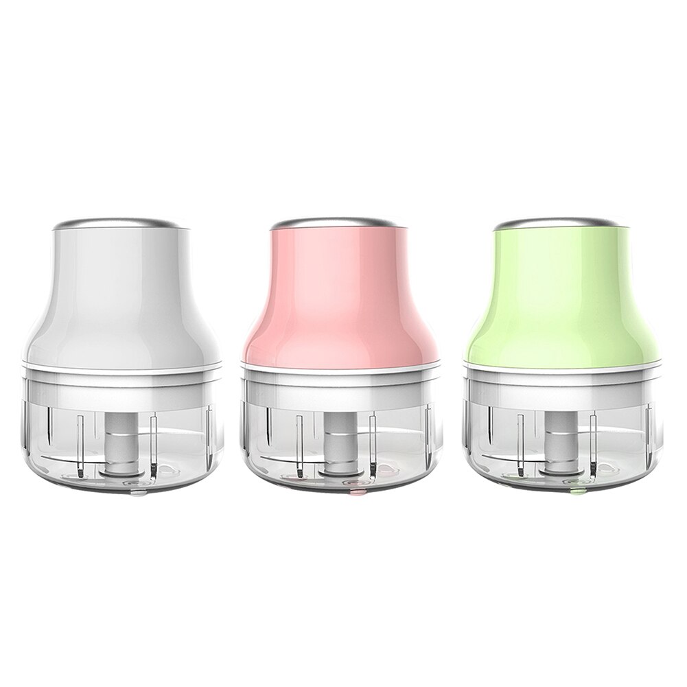 250ml Wireless Electric Garlic Press Mini Meat Grinder Juicer Household Fruit Vegetable Chopper Mixer Kitchen Tools