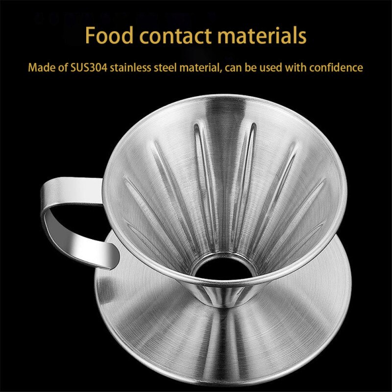 Roestvrij Staal Koffie Filter Houder Herbruikbare Koffie Filters Dripper Drip Koffie Manden Koffiefilter Koffie Tool