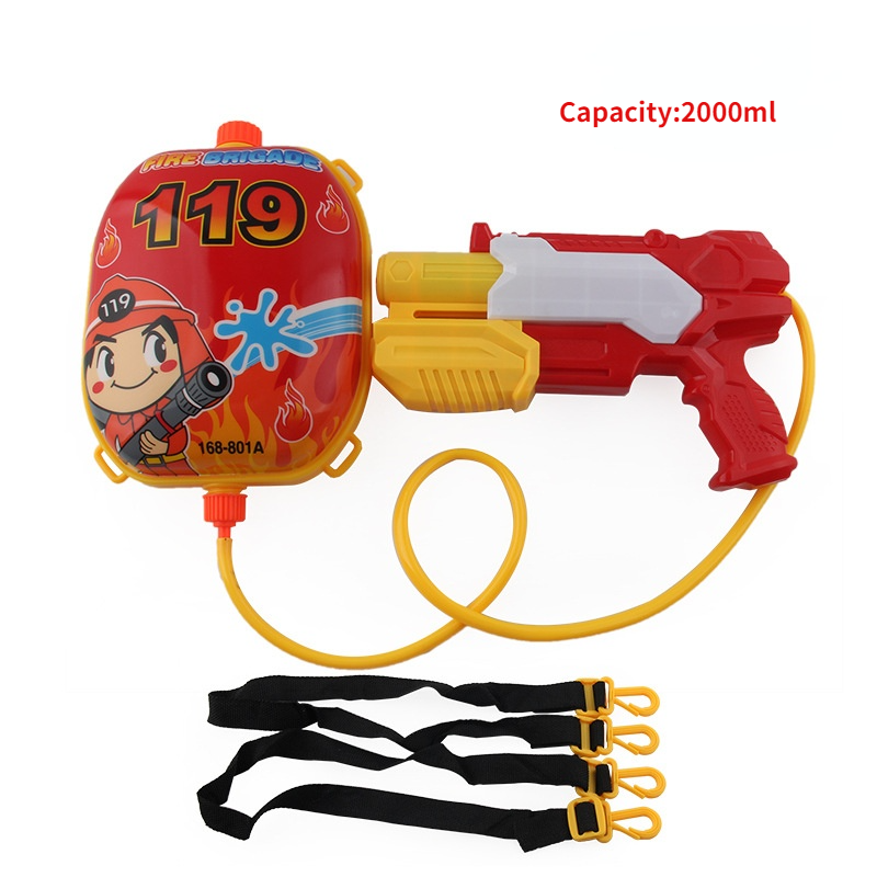 Kids Brandweerman Brandweerman Cosplay Speelgoed Fire Chief Rollenspel Costume Dress-Up Kinderen Pretend Play Speelgoed Vechten Gereedschap Speelgoed set: Water gun S