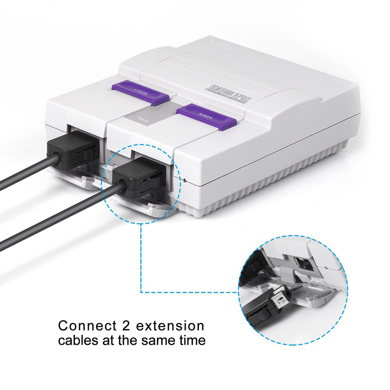 2 stks Gamepad Controller Verlengkabel 3 M voor SNES Klassieke Editie Controller voor Nintendo Classic Mini/Wii Controllers