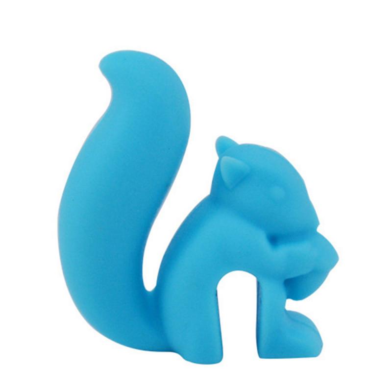 1/5pcs Cute Squirrel Shape Tea Bag Hanging Tea Infuser Cup Clip Colorful Recognizer Tea Bag Recognizer Party Supplies Barware