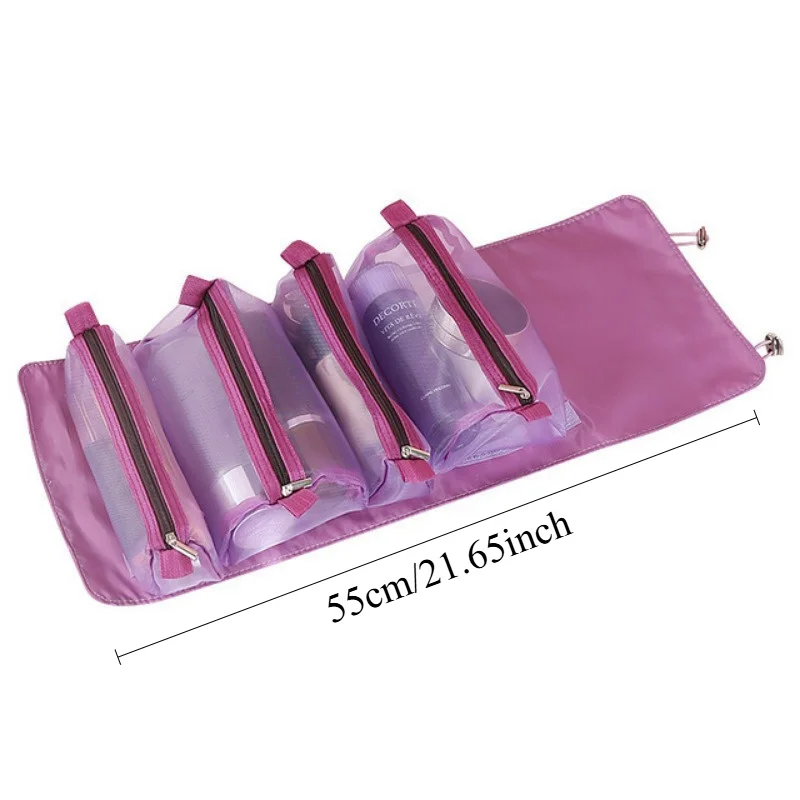 Travel Cosmetic Bag Women Mesh Make Up Box Bags Beautician Toiletry Makeup Brushes Lipstick Storage Organizer