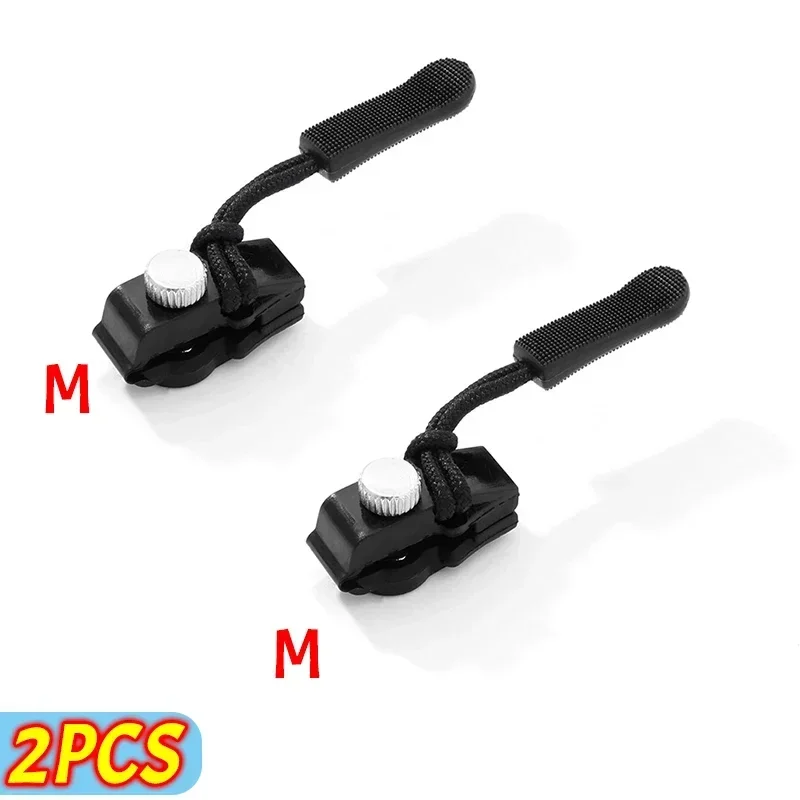 2-6pcs Zipper Repair Kit Universal Instant Zipper Repair Replacement Zippers Sliding Teeth Rescue Zippers Head 3 Different Sizes: Chocolate