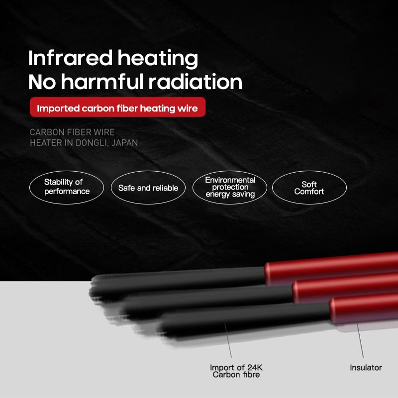 Winter Smart Self-heating Vest for women Cotton-padded Clothes Solid Color Sleeveless Vest Men's USB Charging Plus Velvet Jacket