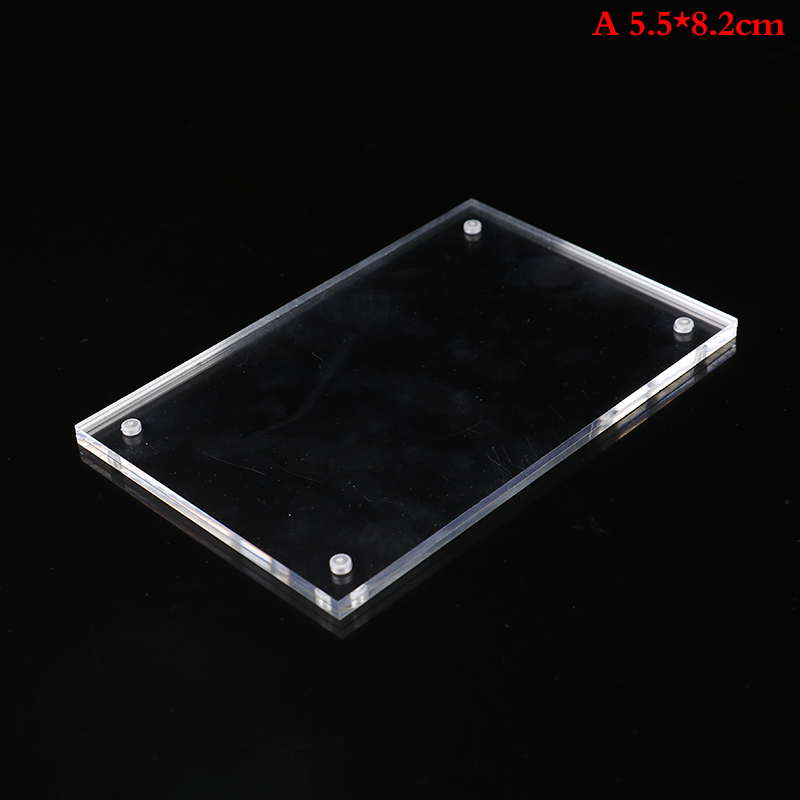 frames for pictures Christmas Acrylic Clear Photo Frame Crystal Picture Frame Bedroom Deck Decor: 5.5x8.2cm