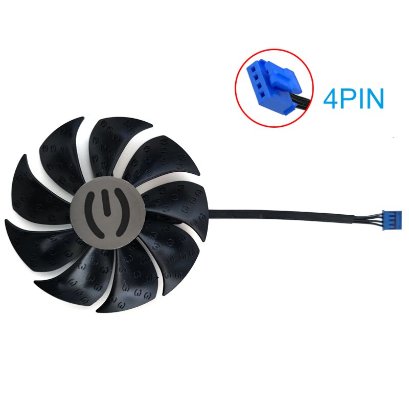 88mm 4 stift pld 09220 s 12h grafikkortsfläkt，för evgar rtx 3090 rtx 3070 rtx 3080 rtx 3080 ti grafikkort kylfläkt