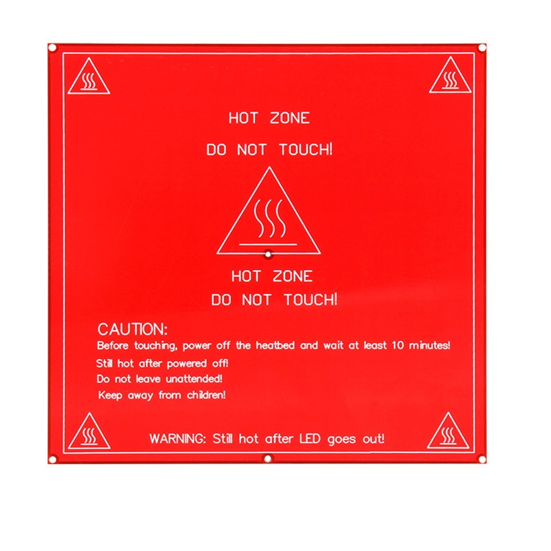 214mm x 214mm atualizado mk2b cama aquecida pwb heatbed duplo 12 v 24 v vermelho mk2 b quente hotbed para impressora 3d peças calor