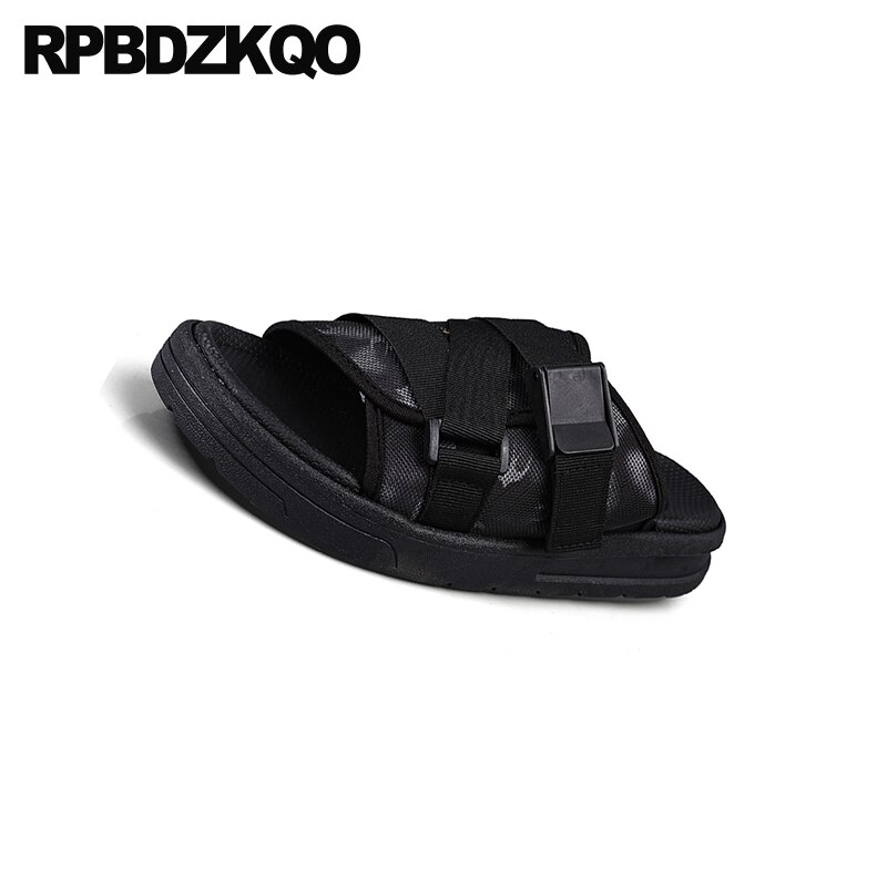 Mesh plus size herresko hjemmesko italienske sandaler strand udendørs native store slip on flot kendt mærke rem slides sommer 45