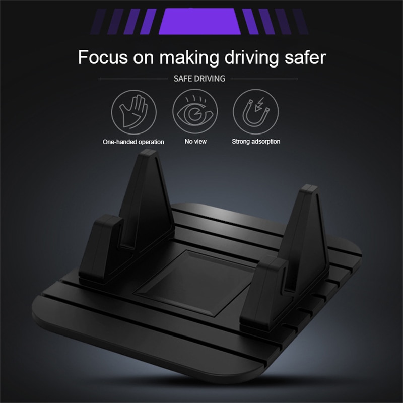 Phone GPS Holder Car Dashboard Non-slip Mat Rubber Mount Car Anti Slip Mat Phone Holder Pad Mobile Phone Stand Car Accessories