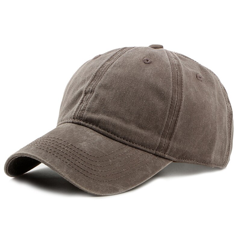 Recién Unisex gorra Vintage gorra de béisbol lavada algodón ajustable papá-sombrero: coffee