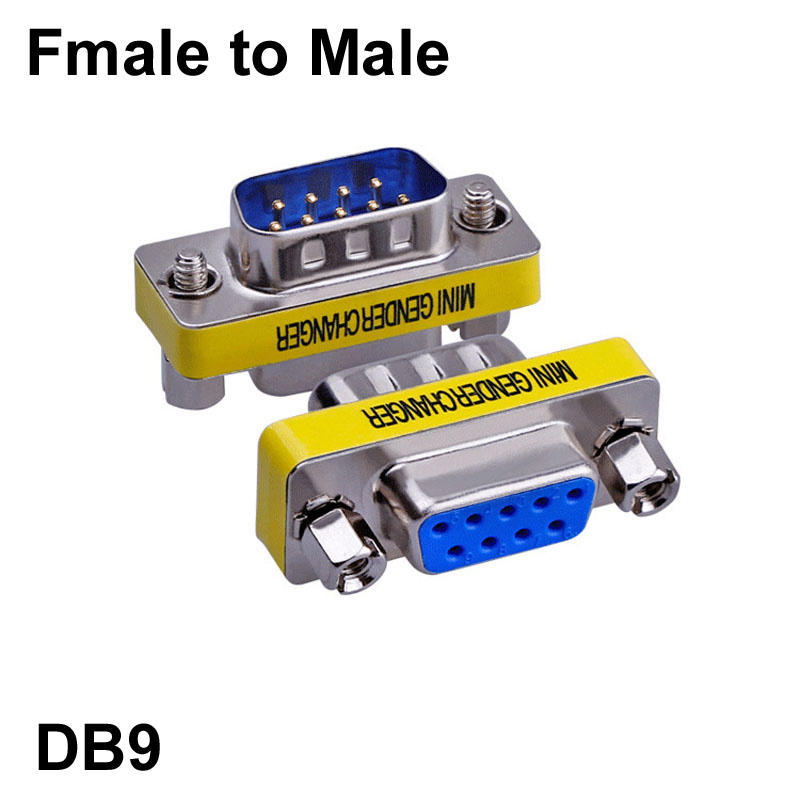 MINI DB9/DB15 9/15Pin Female/Female/Male Gender Changer VGA Plug connector Adapter D-Sub RS232 Serial Plug Connector