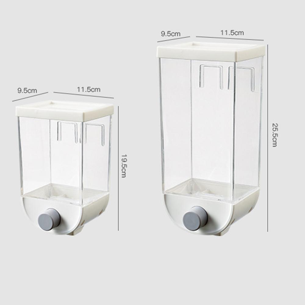 1000ML/1500ML Easy Press- Kitchen Food Storage Container Cereal Dispenser Oatmeal Wall Mounted recipient alimentaires ABS
