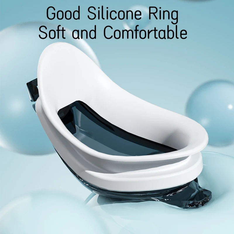 High-definition zwembril voor volwassen zwemuitrusting Waterdichte bril voor volwassenen Platte transparante duikbril