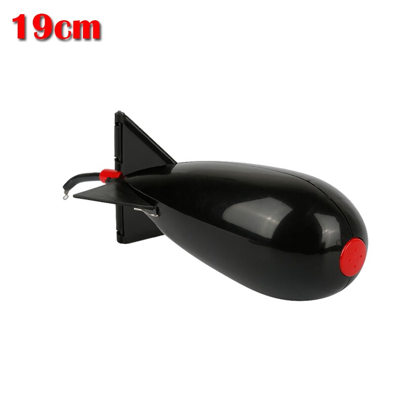 Carp Fishing Feeder Nesting Bait Feeder Cage Float Thrower Floating Bait Container Fishing Tool Particle Container: 19cm Black