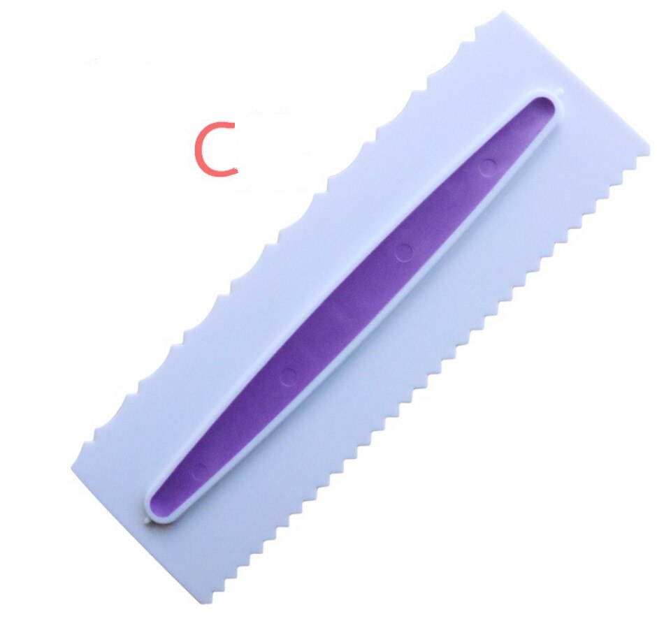 Baking & Pastry Tools Icing Comb Set Plastic Fondant Spatulas Cake Scraper Baking Decorating Cake Kitchen Utensils: C