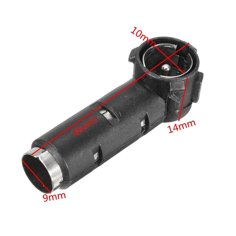 NEUE 90 Grad Auto Auto Radio Stereo Antenne Adapter Luft Stecker ISO zu Lärm Femal Stecker