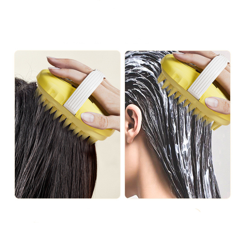 Badborstel Rugdoucheborstels Exfoliërende scrub Huidmassager Peeling Badkamerborstel Massage Wassen Haarkam Badreiniging ﻿