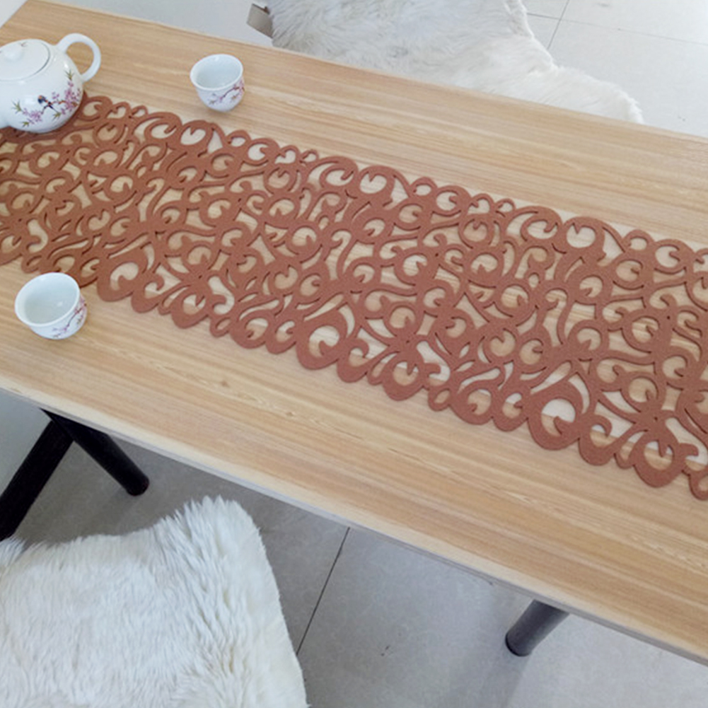 Mantel de fieltro, manteles individuales para mesa, decoraciones para el hogar: light coffee