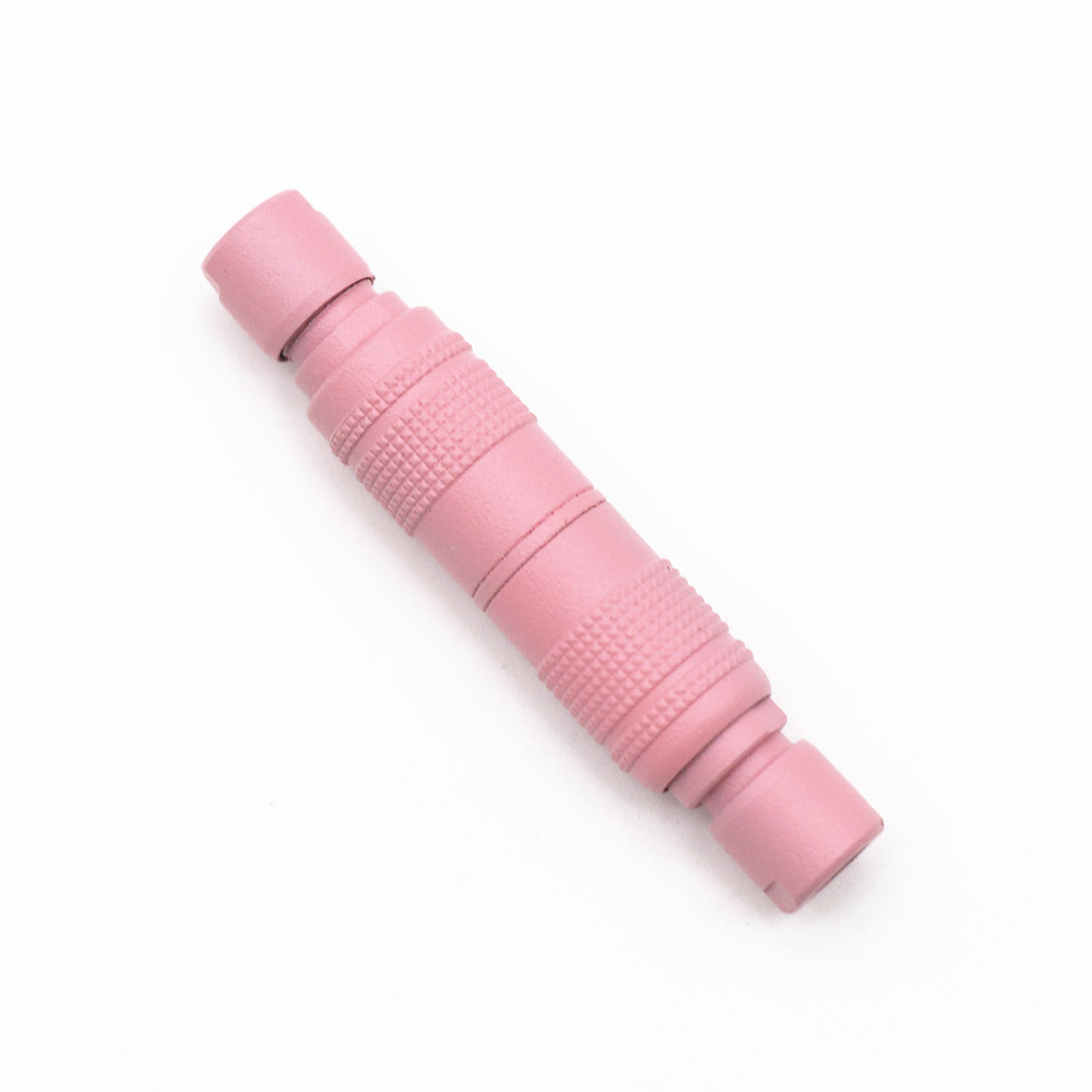 Lemo Ring OB 0B 1B YC8 aviateur 4 broches prise FGG PHG pour clavier USB enroulé Type C Micro câble Audio push-pull autobloquant: Rose